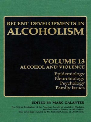 cover image of Recent Developments in Alcoholism